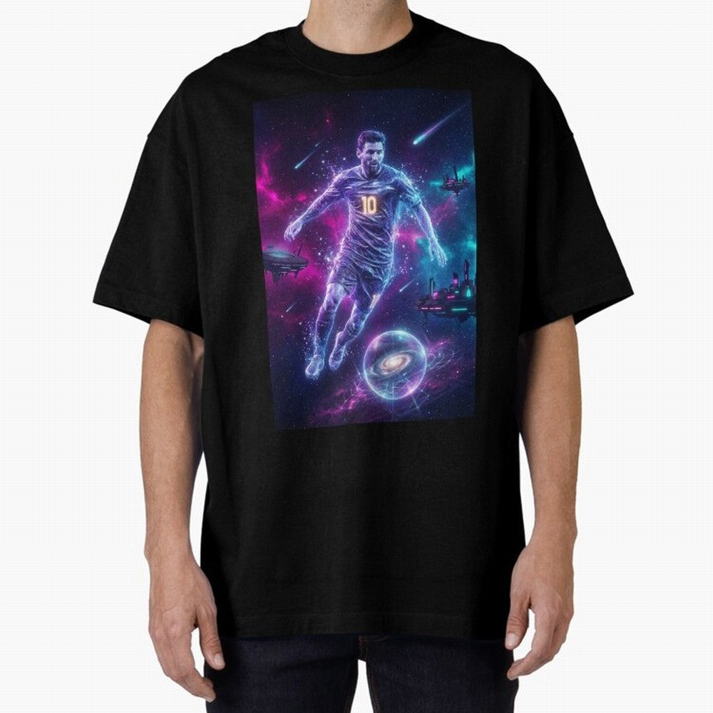 Lionel Messi The Eternal GOAT Of Another Galaxy - (Version 5) Classic T-Shirt Celebrate the Stars of Global Football Passion for FIFA World Cup 2026, Connected to Haaland, Argentina, France and Brazil, Football Festival Excitement, Trophy