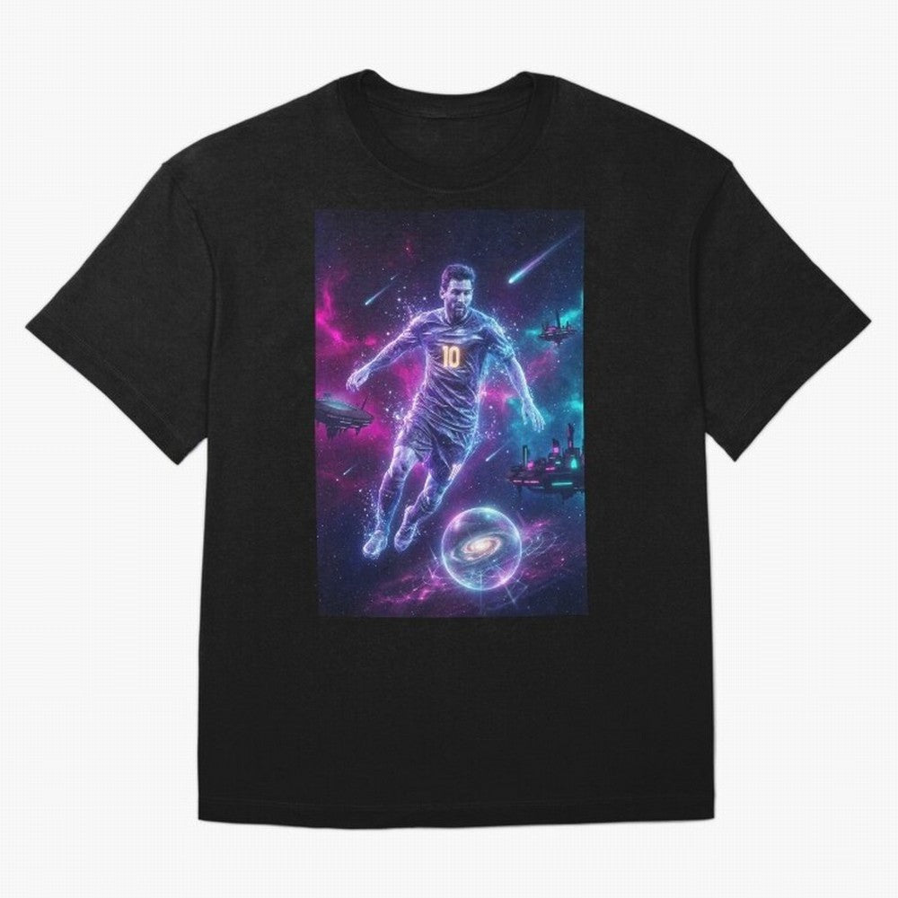 Lionel Messi The Eternal GOAT Of Another Galaxy - (Version 5) Classic T-Shirt Celebrate the Stars of Global Football Passion for FIFA World Cup 2026, Connected to Haaland, Argentina, France and Brazil, Football Festival Excitement, Trophy