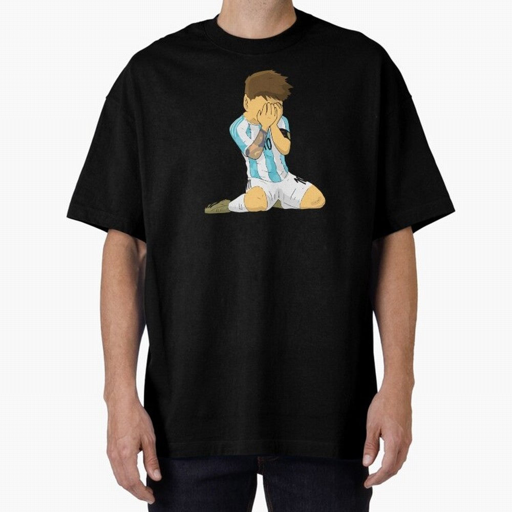 Messi Copa America Moment Oversized T-Shirt Honor the Football Icons of FIFA World Cup 2026 for Fans of Mbappe and France, Bringing Match Day Excitement, Supporter Culture, Golden Goals and Global Football Passion; Ideal for Fans Who Follow Messi,