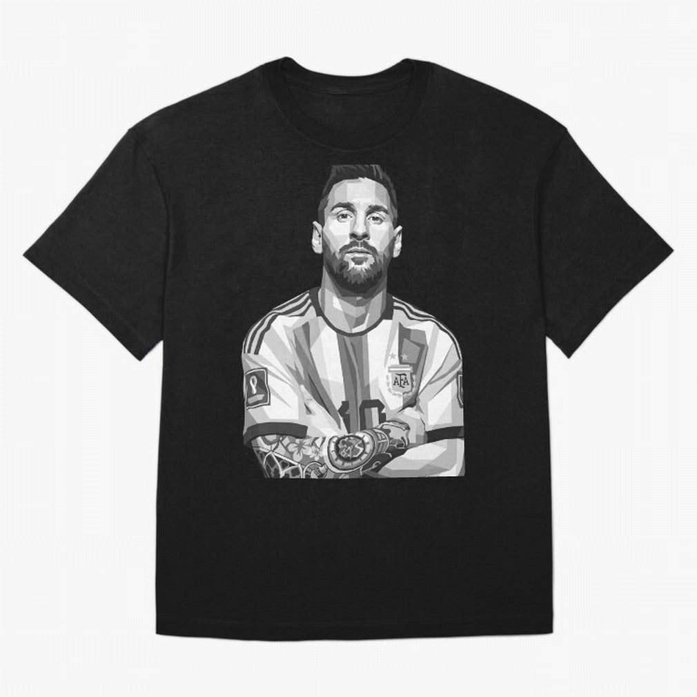 Messi grayscale Classic T-Shirt Represent the Passion of Match Day Hype around FIFA World Cup 2026 Group Stage, Mbappe and Neymar, Brazil, Portugal and Argentina, Classic Soccer Heritage, Championship Pressure, Fan Loyalty and International Pride;