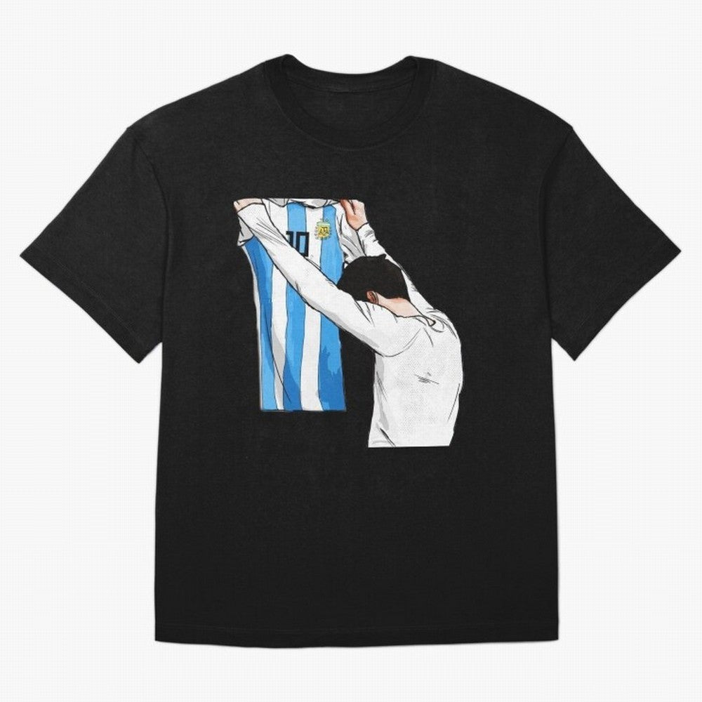 Lionel Messi holding his shirt, Argentina copa america| Perfect Gift For you and friends Classic T-Shirt Celebrate the Biggest Stage of the FIFA World Cup 2026 USA Canada Mexico Journey through Haaland Highlights, Argentina and Brazil Pride,