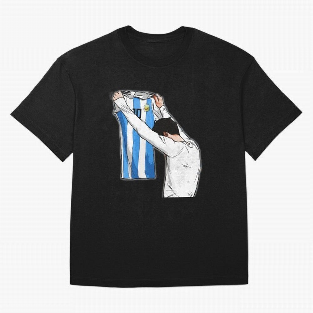 Art Messi Illustration Classic T-Shirt Feel the Heartbeat of FIFA World Cup 2026 USA Canada Mexico Spirit, with Brazil, Mbappe, Worldwide Fan Energy, Dramatic Goals, Stadium Lights and Championship Celebrations; Ideal for Fans Who Follow Messi,