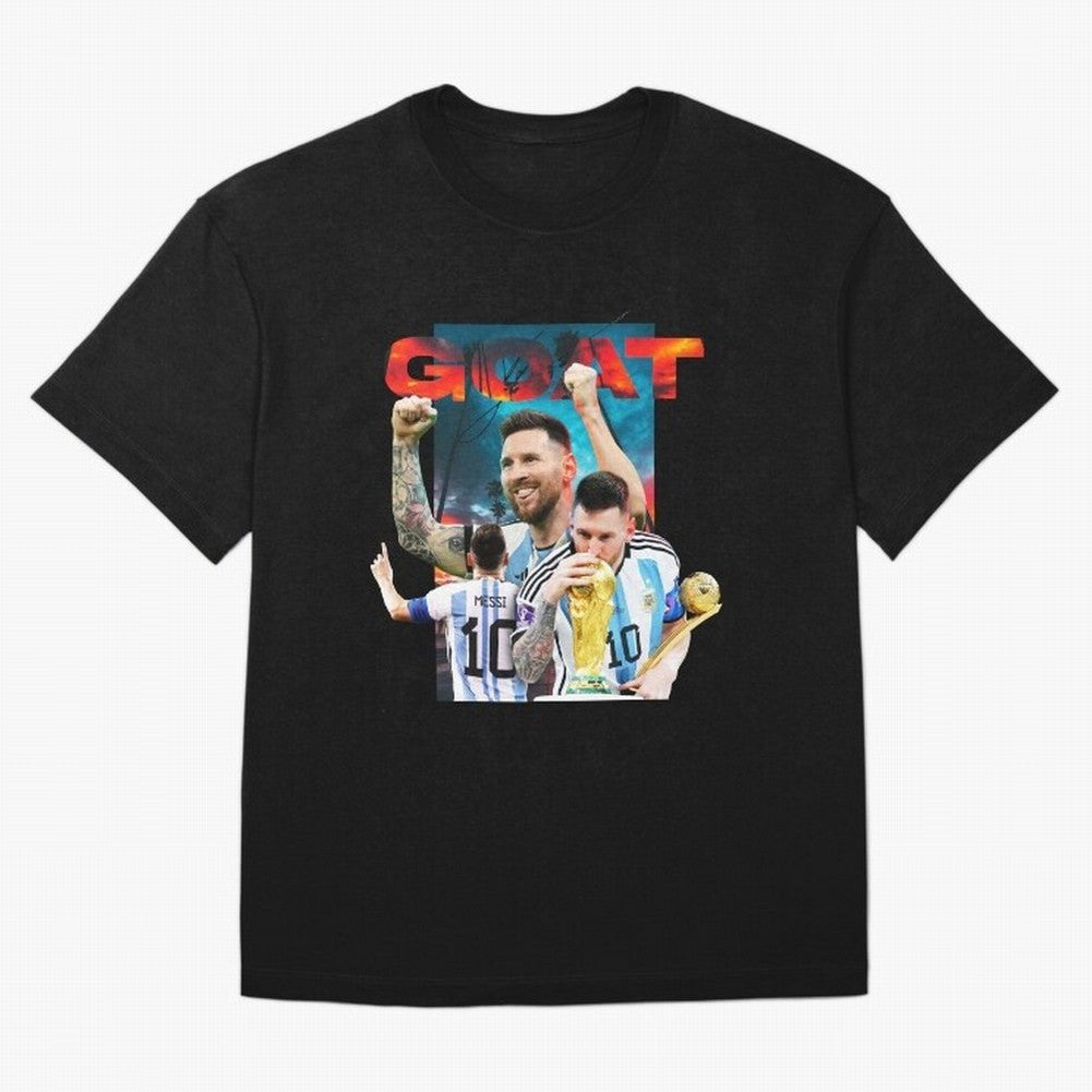 Messi GOAT Classic T-Shirt Celebrate the Next Chapter of Match Day Hype around FIFA World Cup 2026, Haaland, England, France and Netherlands, Goal Celebration Energy, Supporter Heritage, Football Icons and Worldwide Tournament Joy; Ideal for Fans