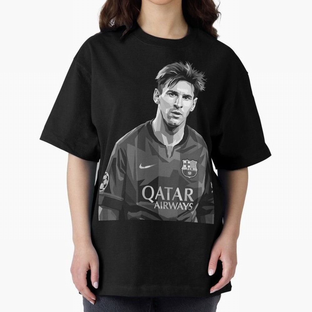 Messi grayscale Classic T-Shirt Relive the Noise and Pride of the FIFA World Cup 2026 Journey through Haaland and Mbappe Highlights, Portugal Pride, Vintage Soccer Flavor, Modern Football Stars, National Flags and Final Night Emotion; Great for