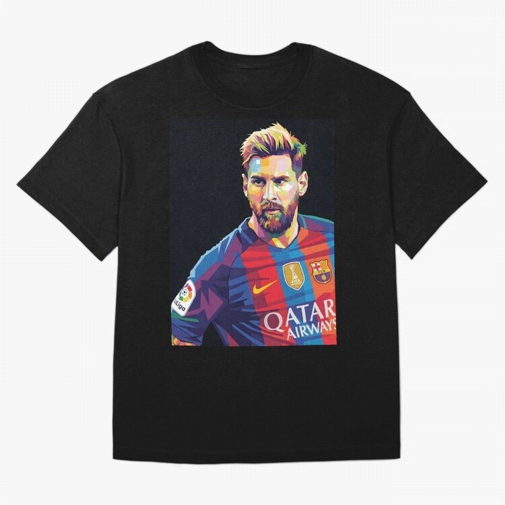 Messi Wpap Oversized T-Shirt Follow the Final Road of FIFA World Cup 2026 Spirit, Inspired by Portugal, CR7 and Messi, Retro Football Energy, Iconic Rivalries, Trophy Chase Drama and Stadium Atmosphere; Perfect for Fans, Collectors, Family