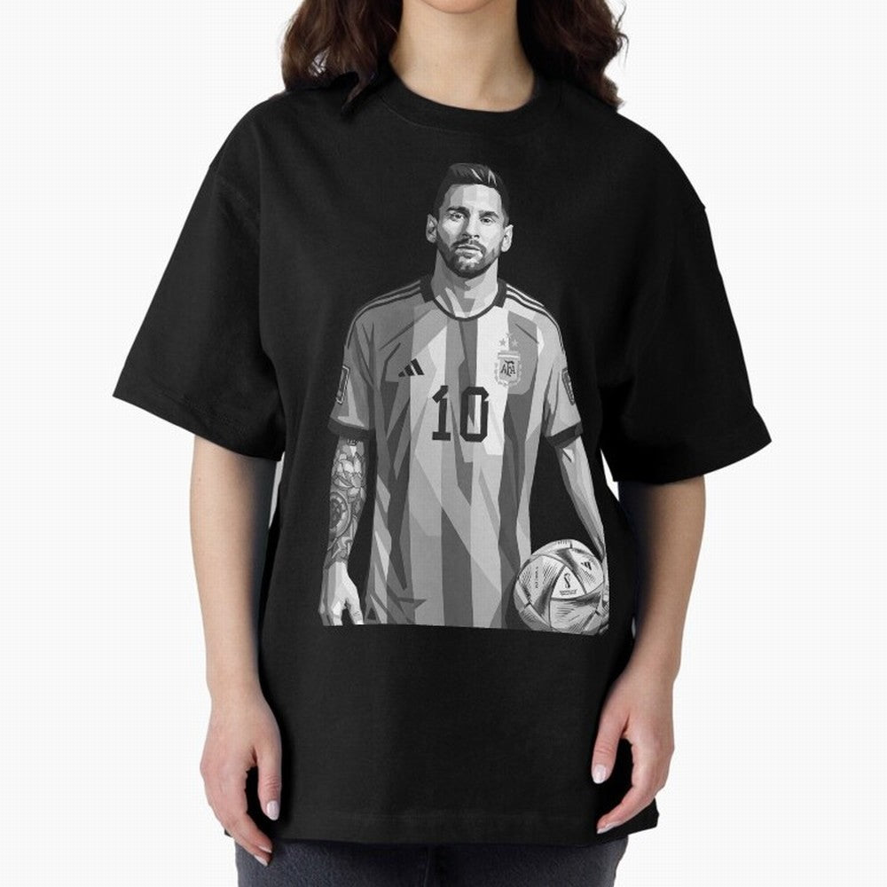 Messi grayscale Classic T-Shirt Create the FIFA World Cup 2026 USA Canada Mexico Journey through Messi, CR7 and Mbappe Highlights, Argentina, France and Brazil Pride, Match Day Excitement, Supporter Culture, Golden Goals and Global Football