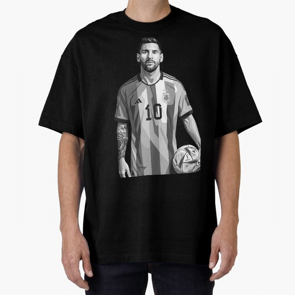 Messi grayscale Classic T-Shirt Create the FIFA World Cup 2026 USA Canada Mexico Journey through Messi, CR7 and Mbappe Highlights, Argentina, France and Brazil Pride, Match Day Excitement, Supporter Culture, Golden Goals and Global Football