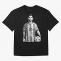Messi grayscale Classic T-Shirt Create the FIFA World Cup 2026 USA Canada Mexico Journey through Messi, CR7 and Mbappe Highlights, Argentina, France and Brazil Pride, Match Day Excitement, Supporter Culture, Golden Goals and Global Football