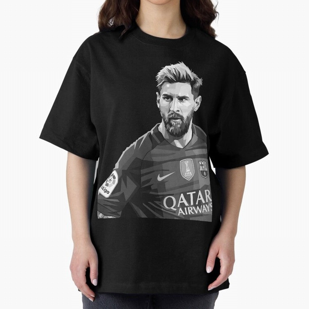 Messi grayscale Classic T-Shirt Capture Stadium Memories from the FIFA World Cup 2026 USA Canada Mexico Journey through Haaland and Mbappe Highlights, Germany Pride, Football Passion, Legendary Performances, Festival Vibes and Supporter Community;