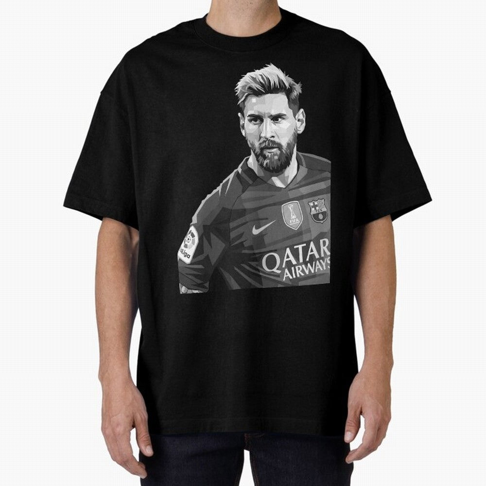 Messi grayscale Classic T-Shirt Capture Stadium Memories from the FIFA World Cup 2026 USA Canada Mexico Journey through Haaland and Mbappe Highlights, Germany Pride, Football Passion, Legendary Performances, Festival Vibes and Supporter Community;