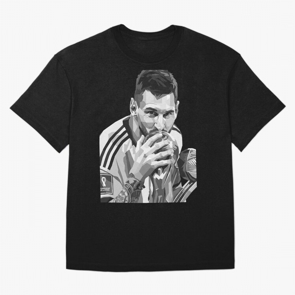 Messi grayscale Oversized T-Shirt Remember FIFA World Cup 2026 Group Stage for Fans of Haaland and Brazil, Portugal and Argentina, Bringing Game Day Rituals, Football Legends, Country Pride and the Road to the Final; Perfect for Fans, Collectors,