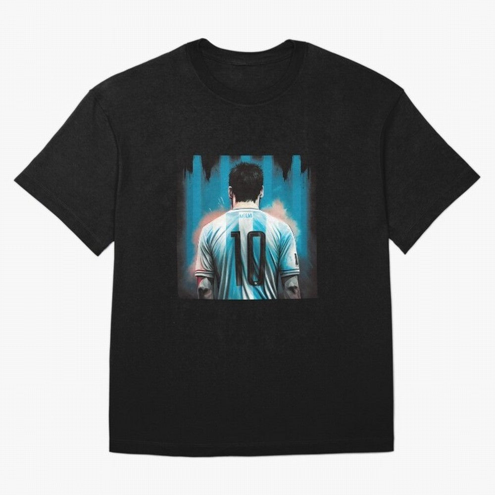 Lionel Messi Oversized T-Shirt Show Love for Legendary Goals in FIFA World Cup 2026 Spirit, Filled with Germany, Neymar, Haaland and Cristiano Ronaldo, Goal Celebration Energy, Supporter Heritage, Football Icons and Worldwide Tournament Joy; Made