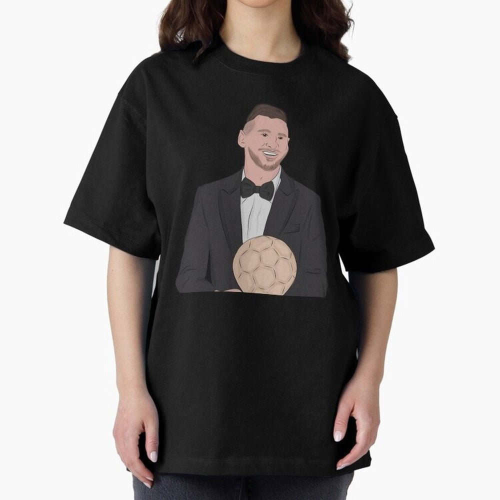 Lionel Messi 2023 Ballon d'Or Classic T-Shirt Celebrate Classic Football Spirit in FIFA World Cup 2026 Built around Cristiano Ronaldo, Argentina and Brazil Energy, Vintage Soccer Flavor, Modern Football Stars, National Flags and Final Night