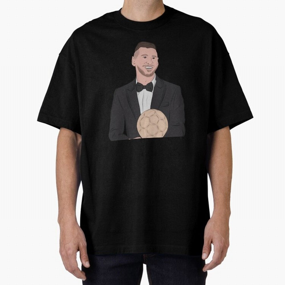 Lionel Messi 2023 Ballon d'Or Classic T-Shirt Celebrate Classic Football Spirit in FIFA World Cup 2026 Built around Cristiano Ronaldo, Argentina and Brazil Energy, Vintage Soccer Flavor, Modern Football Stars, National Flags and Final Night