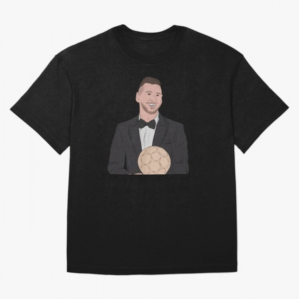 Lionel Messi 2023 Ballon d'Or Classic T-Shirt Celebrate Classic Football Spirit in FIFA World Cup 2026 Built around Cristiano Ronaldo, Argentina and Brazil Energy, Vintage Soccer Flavor, Modern Football Stars, National Flags and Final Night