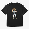 Cartoon Illustration Messi vs Netherlands World Cup Qatar 2022 Classic T-Shirt Follow the Road to Match Day Hype around FIFA World Cup 2026 USA Canada Mexico, Neymar, France and Portugal, Supporter Pride, Iconic Celebrations, Legendary Names and