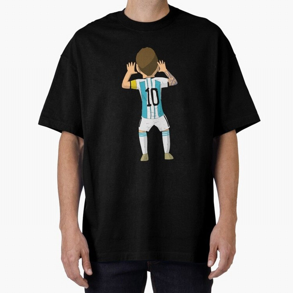 Cartoon Illustration Messi vs Netherlands World Cup Qatar 2022 Classic T-Shirt Follow the Road to Match Day Hype around FIFA World Cup 2026 USA Canada Mexico, Neymar, France and Portugal, Supporter Pride, Iconic Celebrations, Legendary Names and