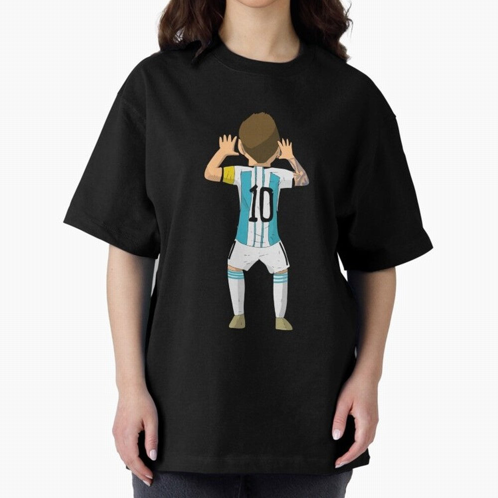 Cartoon Illustration Messi vs Netherlands World Cup Qatar 2022 Classic T-Shirt Follow the Road to Match Day Hype around FIFA World Cup 2026 USA Canada Mexico, Neymar, France and Portugal, Supporter Pride, Iconic Celebrations, Legendary Names and