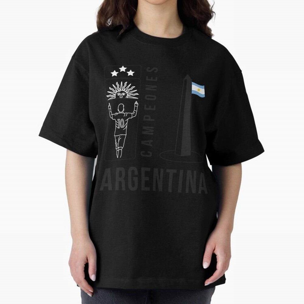 Argentina Campeon Classic T-Shirt Celebrate Every Goal in FIFA World Cup 2026 Group Stage Featuring Neymar, Haaland and Cristiano Ronaldo, Spain and Netherlands Energy, Global Supporter Spirit, Legendary Goals, National Colors and Tournament