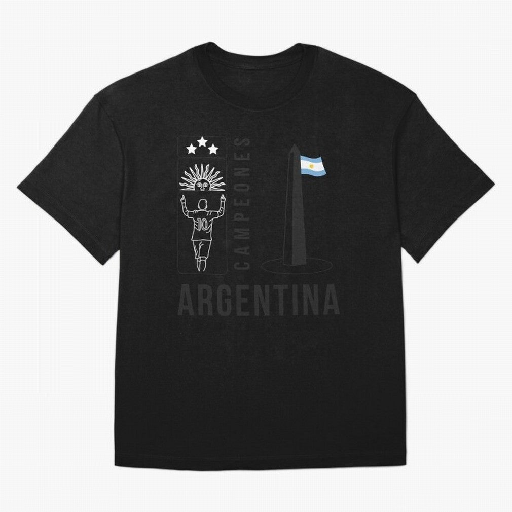 Argentina Campeon Classic T-Shirt Celebrate Every Goal in FIFA World Cup 2026 Group Stage Featuring Neymar, Haaland and Cristiano Ronaldo, Spain and Netherlands Energy, Global Supporter Spirit, Legendary Goals, National Colors and Tournament