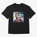 Messi Photo Realistic Paint Art Classic T-Shirt Capture the FIFA World Cup 2026 Journey through Cristiano Ronaldo, Haaland and CR7 Highlights, Brazil Pride, Classic Soccer Heritage, Championship Pressure, Fan Loyalty and International Pride; Great