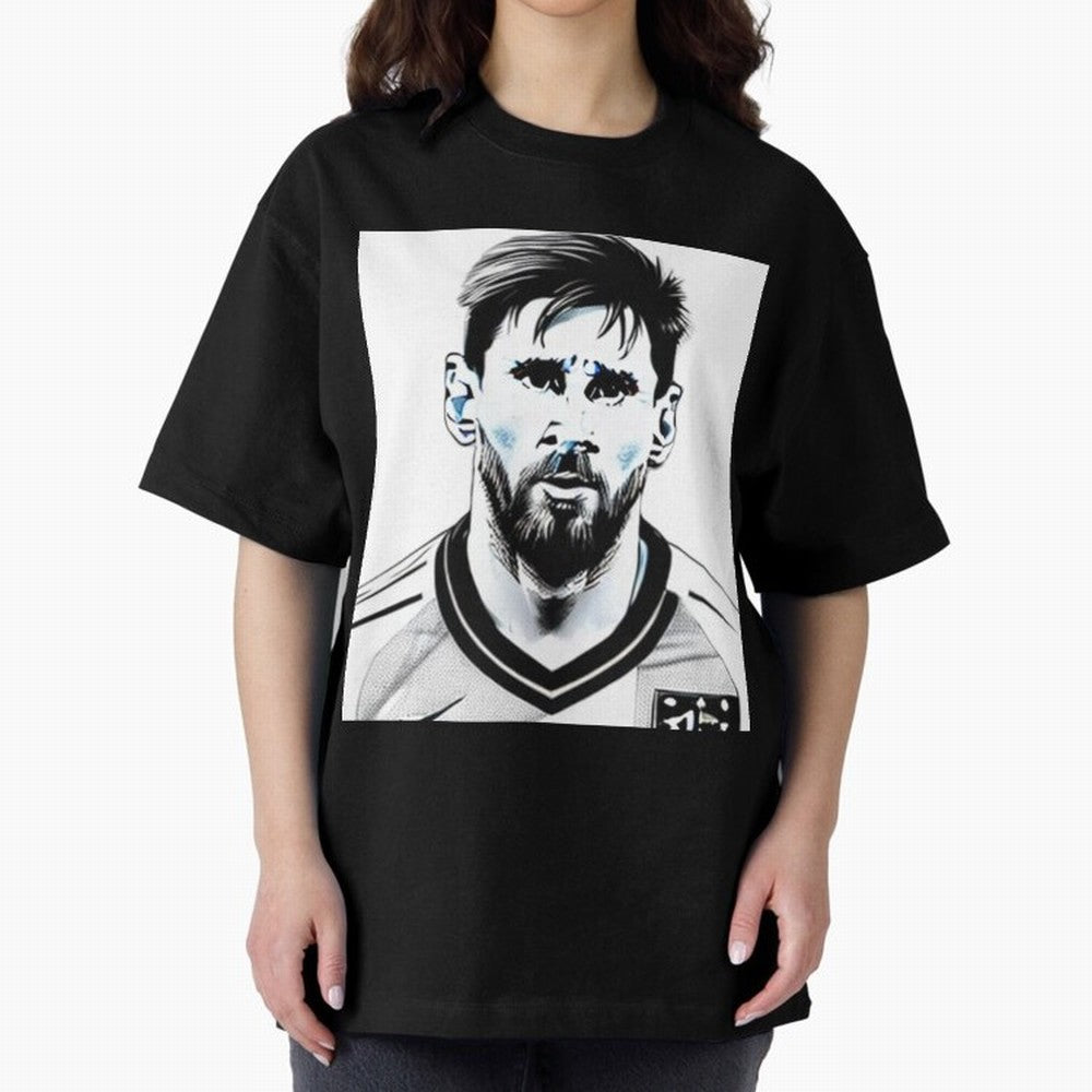 Lionel Messi Oversized T-Shirt Treasure Global Football Passion for FIFA World Cup 2026 USA Canada Mexico, Inspired by Mbappe, Argentina, Stadium Chants, National Pride, Trophy Dreams and Unforgettable Football Memories; Ideal for Football Dads,