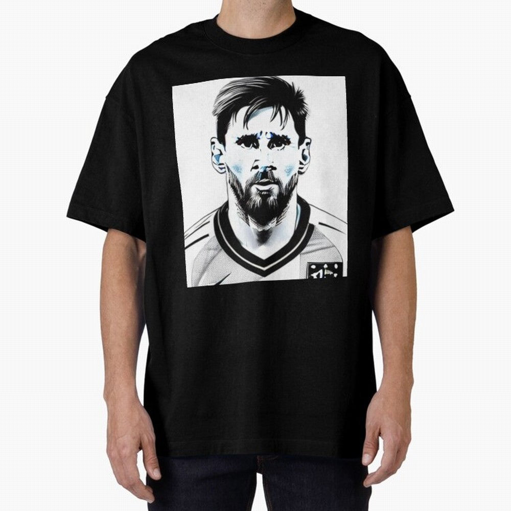 Lionel Messi Oversized T-Shirt Treasure Global Football Passion for FIFA World Cup 2026 USA Canada Mexico, Inspired by Mbappe, Argentina, Stadium Chants, National Pride, Trophy Dreams and Unforgettable Football Memories; Ideal for Football Dads,