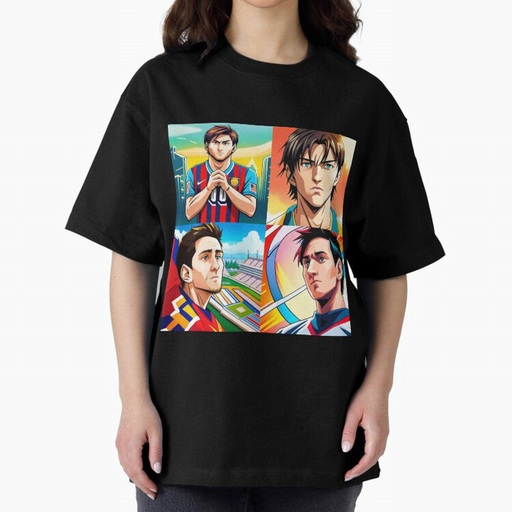 Messi Inspired Anime Art Pack Classic T-Shirt Bring a Vintage Feel to Match Day Hype around FIFA World Cup 2026 Group Stage, Haaland, England, Stadium Chants, National Pride, Trophy Dreams and Unforgettable Football Memories; Ideal for Passionate
