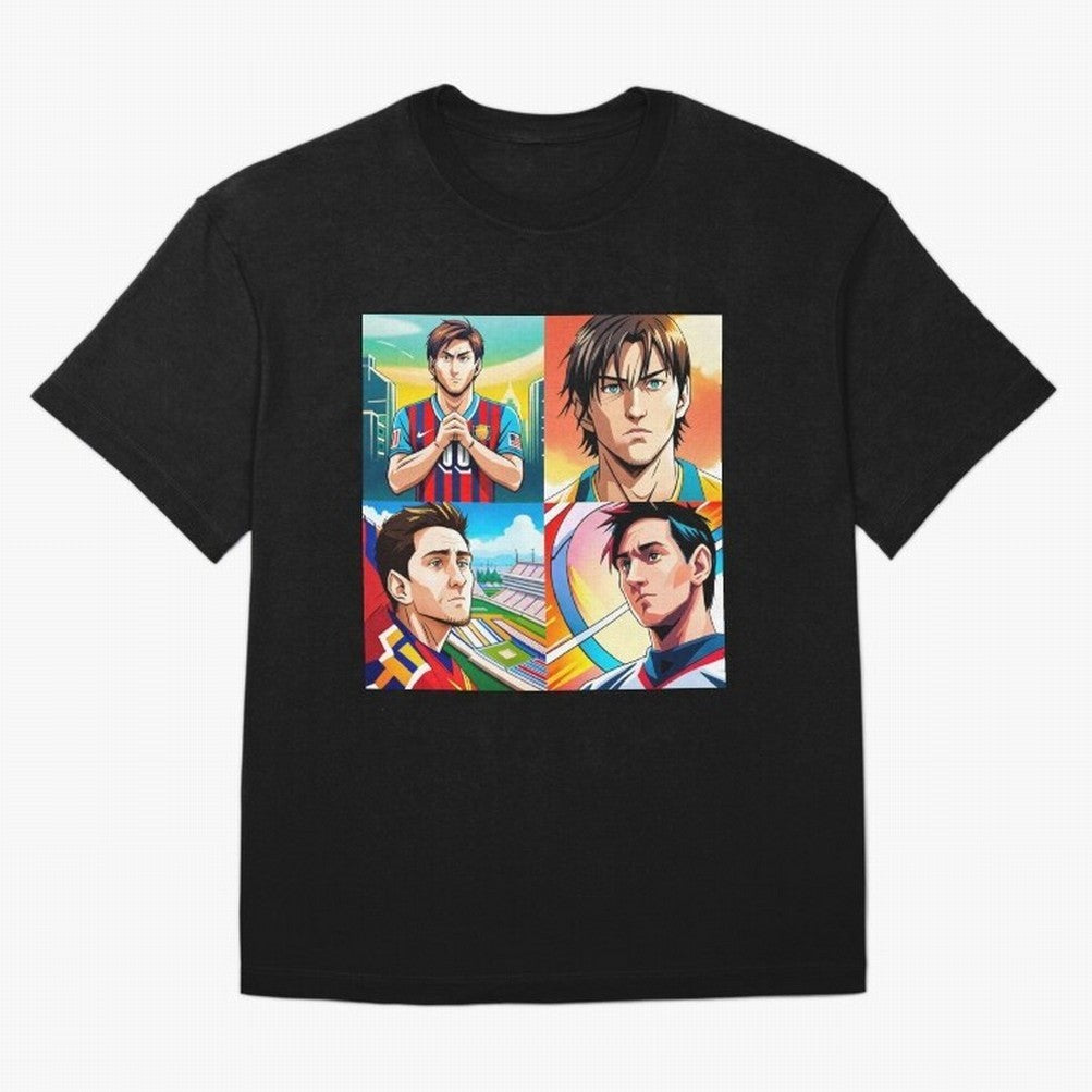 Messi Inspired Anime Art Pack Classic T-Shirt Bring a Vintage Feel to Match Day Hype around FIFA World Cup 2026 Group Stage, Haaland, England, Stadium Chants, National Pride, Trophy Dreams and Unforgettable Football Memories; Ideal for Passionate