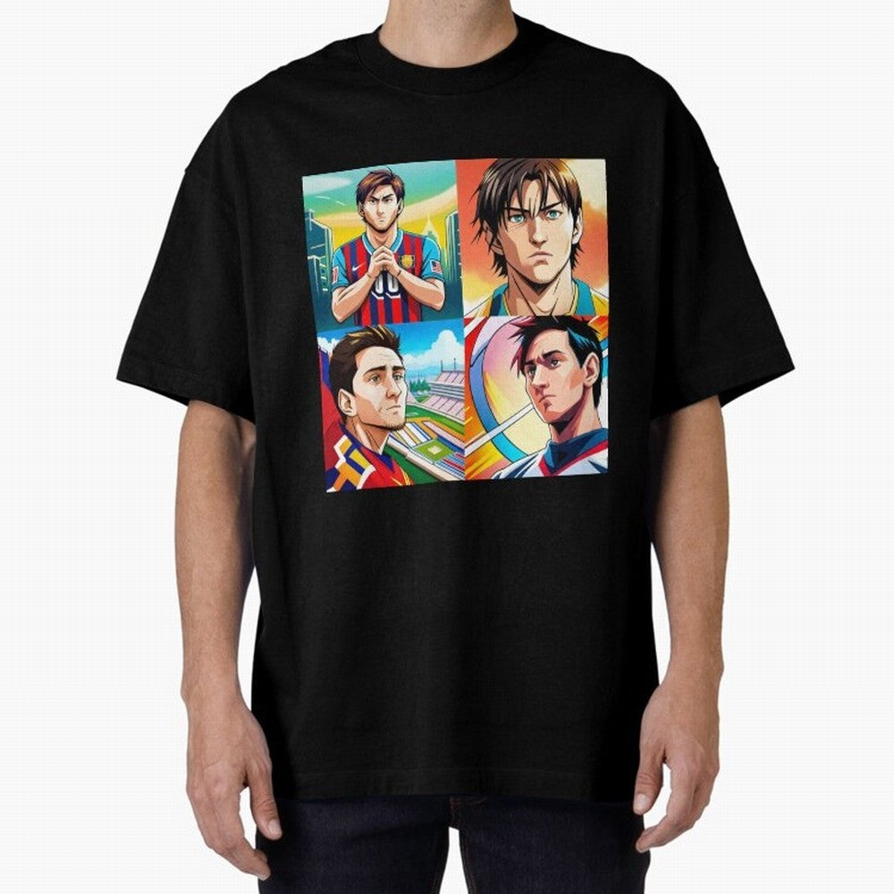 Messi Inspired Anime Art Pack Classic T-Shirt Bring a Vintage Feel to Match Day Hype around FIFA World Cup 2026 Group Stage, Haaland, England, Stadium Chants, National Pride, Trophy Dreams and Unforgettable Football Memories; Ideal for Passionate