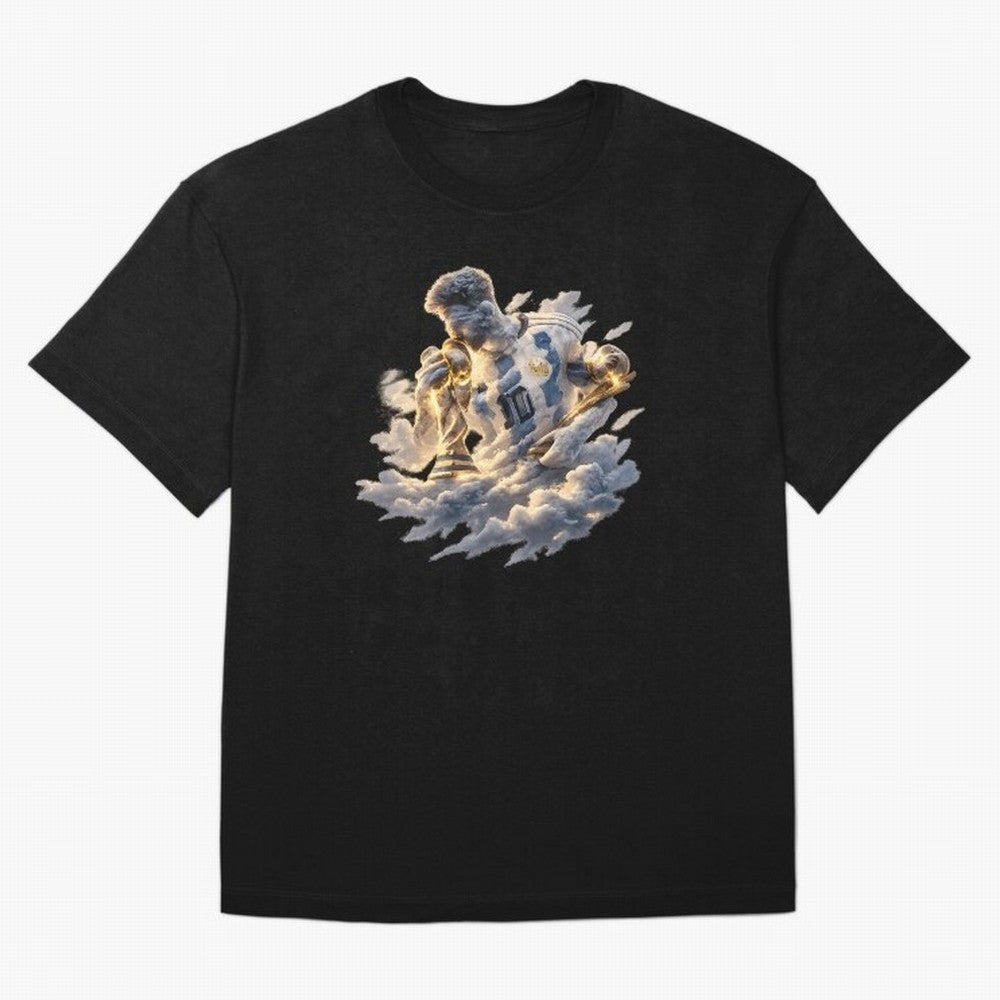 Lionel Messi ¨C Divine Number 10 Oversized T-Shirt Celebrate Golden Goal Energy in FIFA World Cup 2026 Spirit, Celebrating Brazil, Neymar, Haaland and Cristiano Ronaldo, Supporter Pride, Iconic Celebrations, Legendary Names and Global Match Day