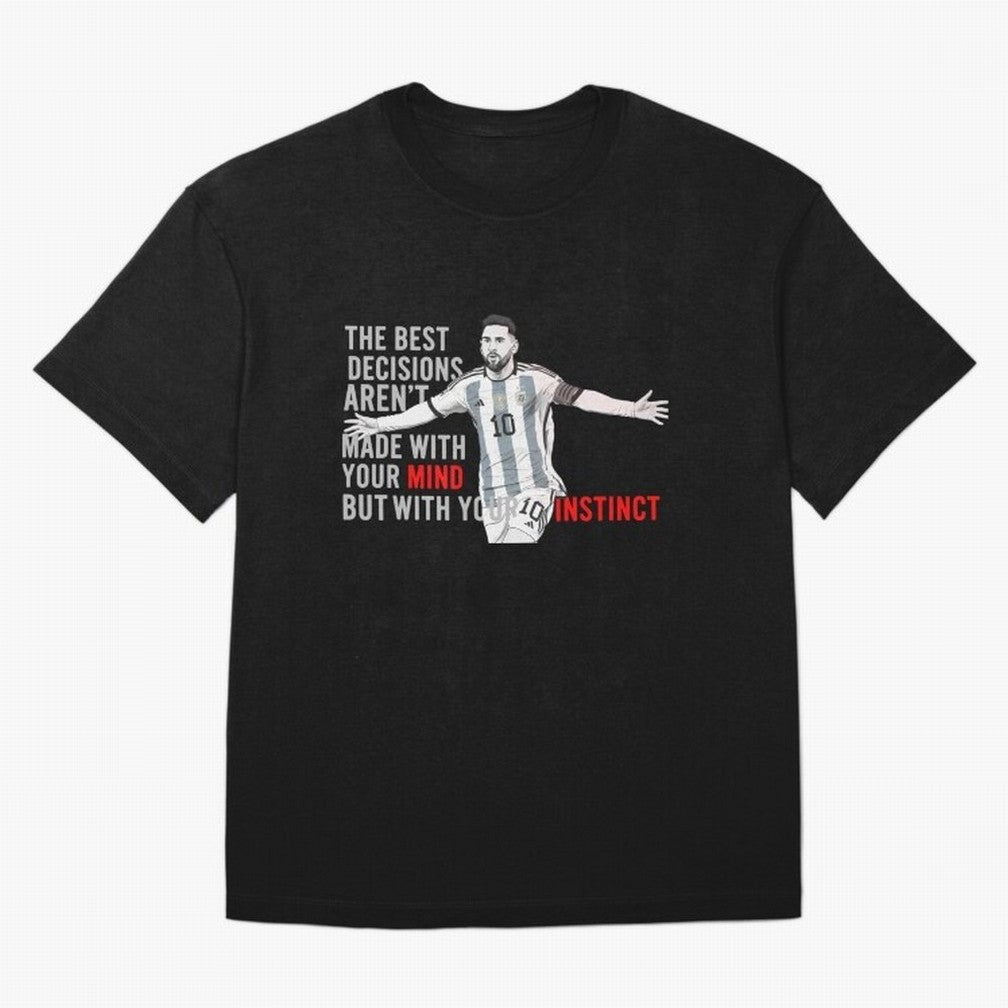 Messi Instinct Oversized T-Shirt Stand with the FIFA World Cup 2026 Group Stage Journey through Neymar, Haaland and Cristiano Ronaldo Highlights, France and Portugal Pride, Worldwide Fan Energy, Dramatic Goals, Stadium Lights and Championship