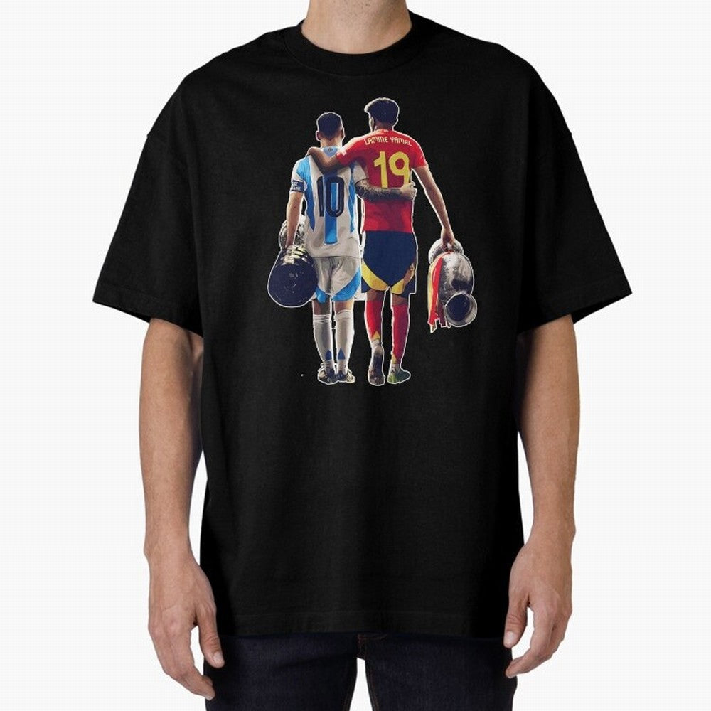 Lionel Messi and Foster child Classic T-Shirt Support FIFA World Cup 2026 Group Stage Highlighting Haaland, Brazil Energy, Game Day Rituals, Football Legends, Country Pride and the Road to the Final; Ideal for Fans Who Follow Messi, Cristiano