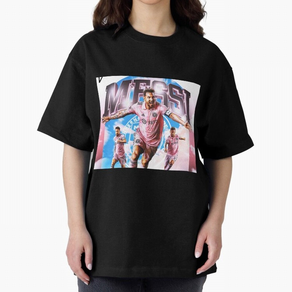 Inter Miami Messi Oversized T-Shirt Follow the Final Road of the FIFA World Cup 2026 Group Stage Journey through Mbappe Highlights, Spain and Netherlands Pride, Championship Spirit, Famous Goals, Roaring Crowds and International Football Unity;