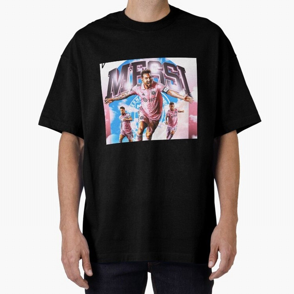 Inter Miami Messi Oversized T-Shirt Follow the Final Road of the FIFA World Cup 2026 Group Stage Journey through Mbappe Highlights, Spain and Netherlands Pride, Championship Spirit, Famous Goals, Roaring Crowds and International Football Unity;