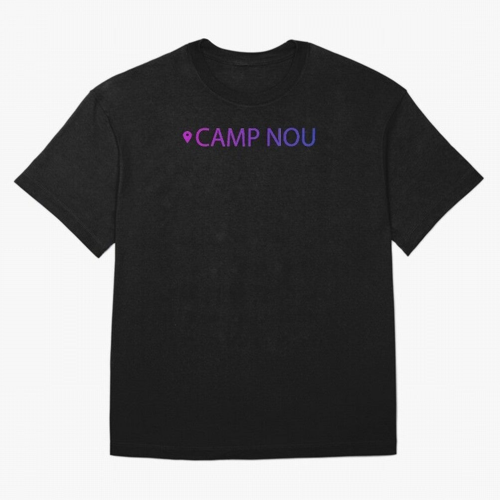 Camp Nou Barcelona Stadium Location Print Classic T-Shirt Celebrate the Biggest Stage of Global Football Passion for FIFA World Cup 2026 Group Stage, Featuring Mbappe and Neymar, England, Soccer Culture, Superstar Moments, National Team Dreams and
