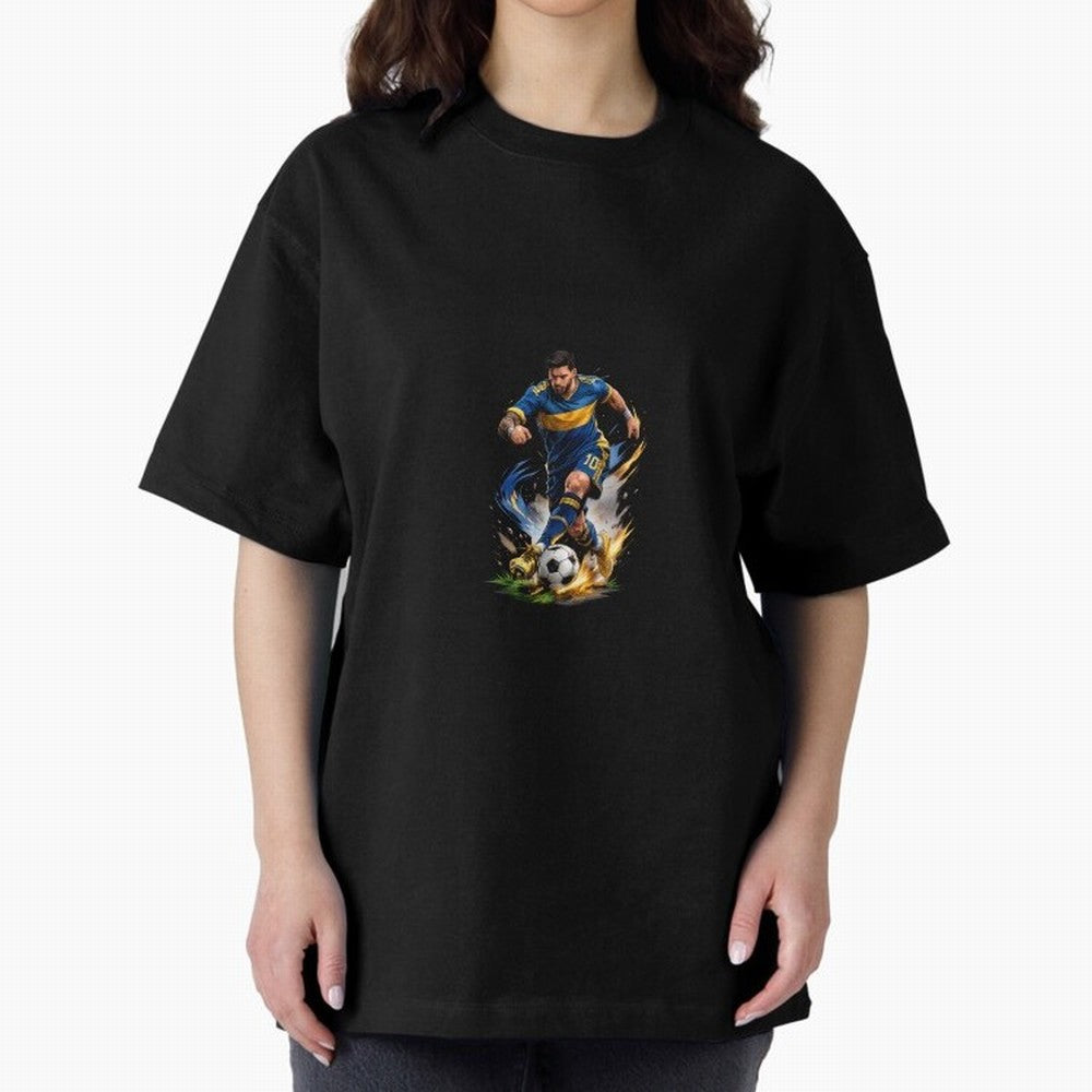 The Great Footballer Oversized T-Shirt Celebrate Football Dreams Across FIFA World Cup 2026 Spirit, Connected to France, Cristiano Ronaldo, Goal Celebration Energy, Supporter Heritage, Football Icons and Worldwide Tournament Joy; Great for Watch