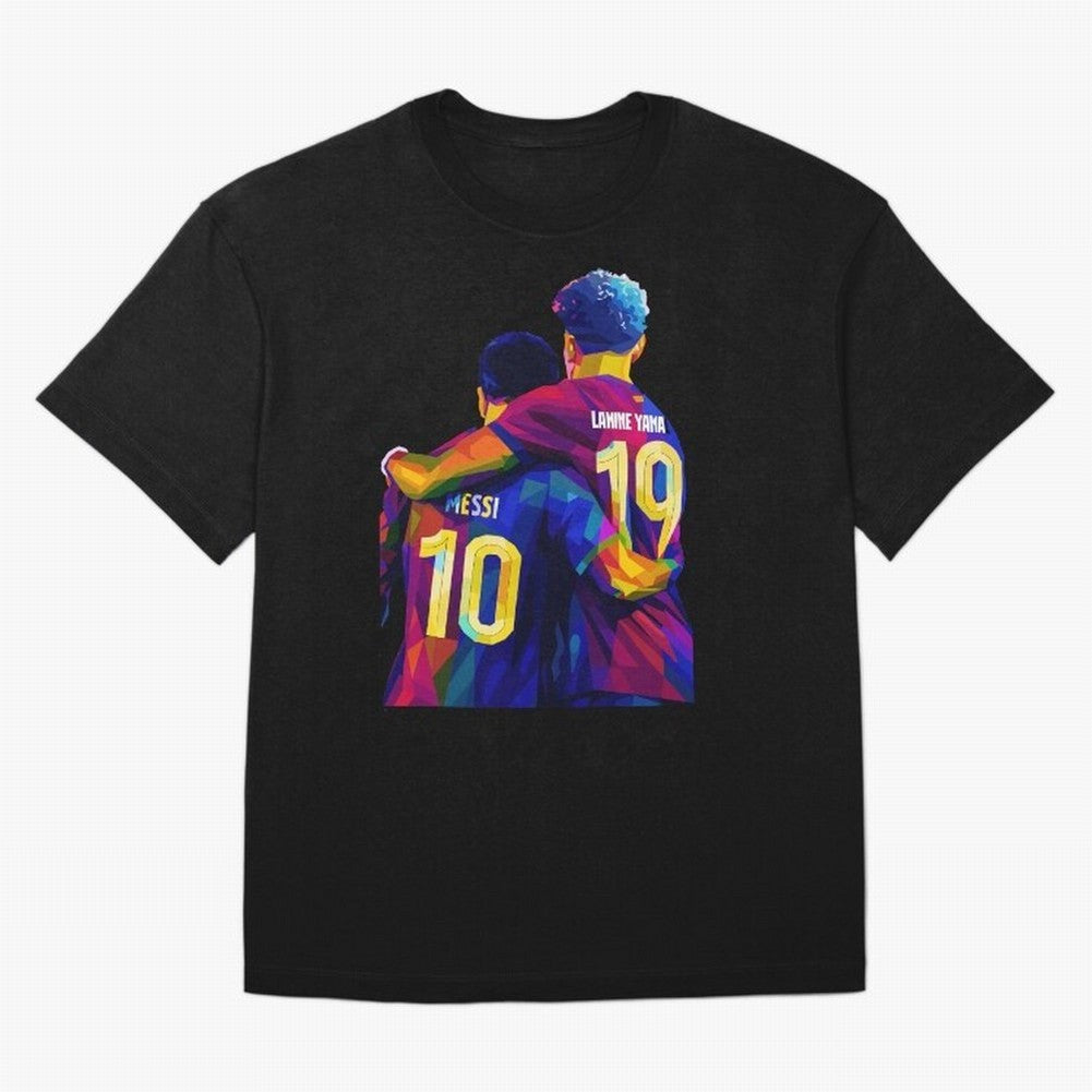 Lionel Messi and Foster child Wpap Art Classic T-Shirt Keep Football History Alive during FIFA World Cup 2026 USA Canada Mexico Spirit, with Spain and Netherlands, CR7, Tournament Hype, Historic Matchups, Family Viewing Parties and Global Sports