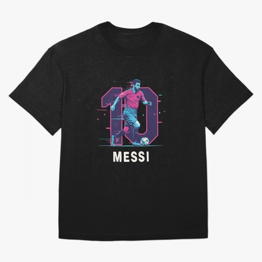 Messi 10 GOAT Oversized T-Shirt Show Up for the Glory of Global Football Passion for FIFA World Cup 2026 Group Stage, Built around CR7, Portugal, Retro Football Energy, Iconic Rivalries, Trophy Chase Drama and Stadium Atmosphere; Built for