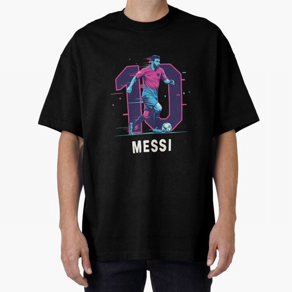 Messi 10 GOAT Oversized T-Shirt Show Up for the Glory of Global Football Passion for FIFA World Cup 2026 Group Stage, Built around CR7, Portugal, Retro Football Energy, Iconic Rivalries, Trophy Chase Drama and Stadium Atmosphere; Built for