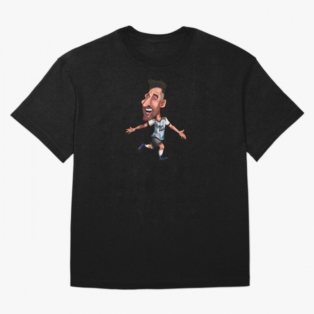 Lionel Messi Sticker Oversized T-Shirt Feel International Energy from FIFA World Cup 2026 for Fans of CR7 and Spain, Bringing Game Day Rituals, Football Legends, Country Pride and the Road to the Final; Made for Die Hard Supporters, Soccer Lovers,