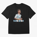 Lionel Messi Oversized T-Shirt Celebrate Unforgettable Nights in Match Day Hype around FIFA World Cup 2026 Group Stage, Mbappe, England and Germany, Vintage Soccer Flavor, Modern Football Stars, National Flags and Final Night Emotion; Perfect for