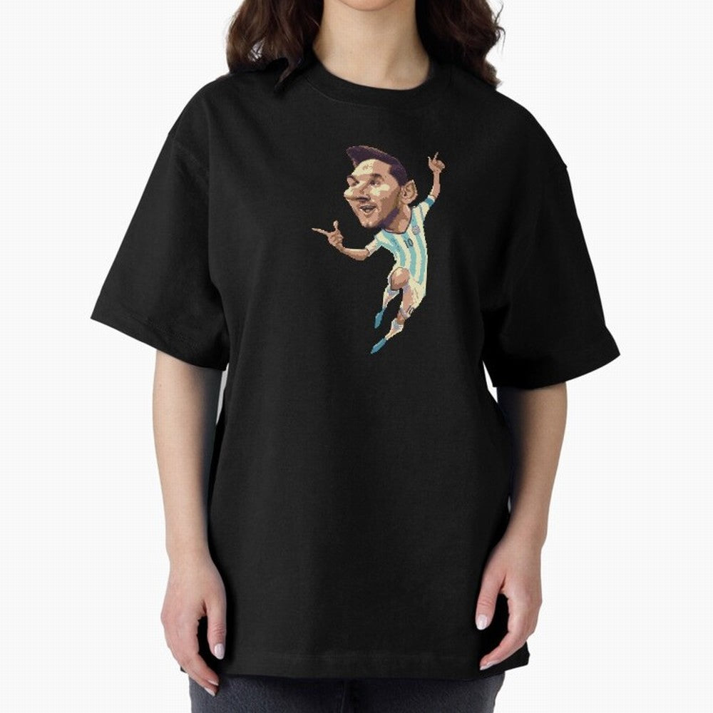 Lionel Messi Oversized T-Shirt Turn Every Weekend Toward the FIFA World Cup 2026 Journey through Mbappe Highlights, Argentina, France and Brazil Pride, Football Festival Excitement, Trophy Ambitions, Country Rivalries and Star Player Buzz; Perfect