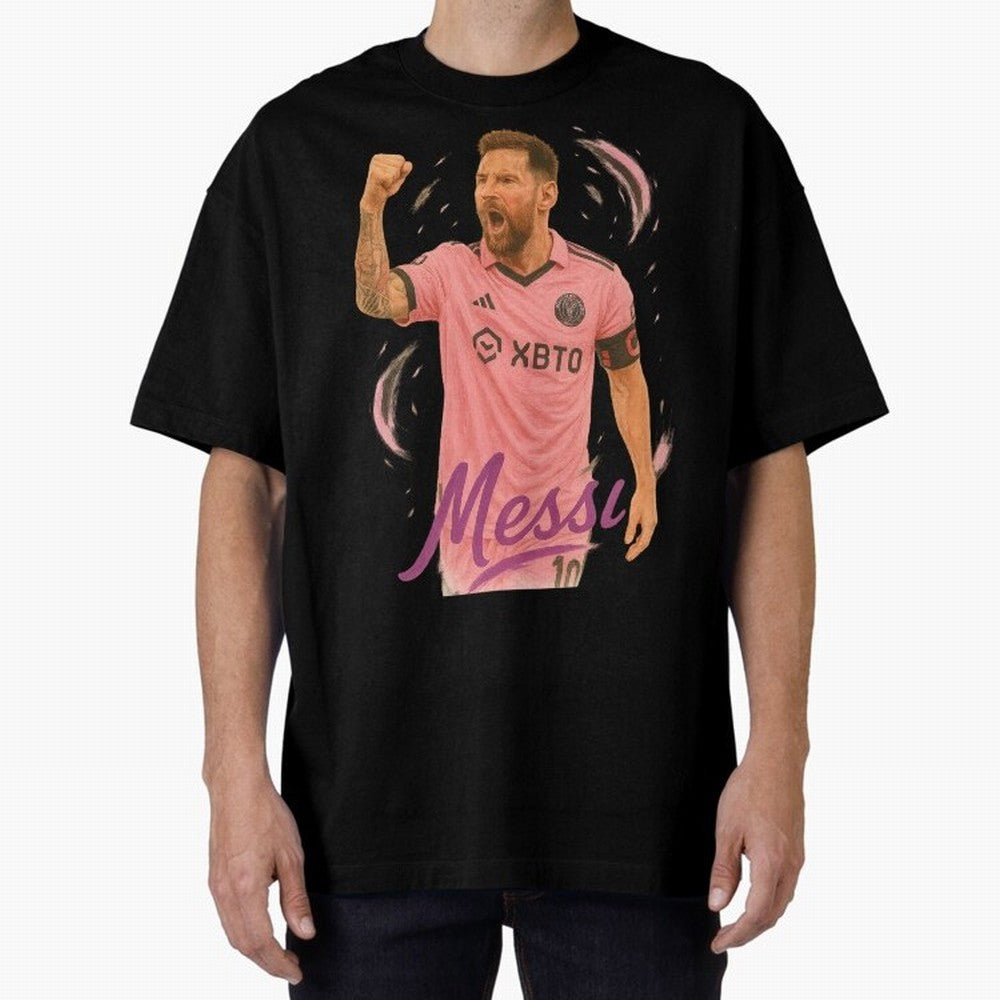 Argentina World Champs Messi Number Oversized T-Shirt Treasure FIFA World Cup 2026 USA Canada Mexico Driven by Mbappe, France Energy, Champion Mindset, Group Stage Buzz, Knockout Tension and Passionate Fan Culture; Ideal for Football Dads, Football