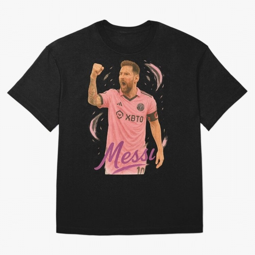 Argentina World Champs Messi Number Oversized T-Shirt Treasure FIFA World Cup 2026 USA Canada Mexico Driven by Mbappe, France Energy, Champion Mindset, Group Stage Buzz, Knockout Tension and Passionate Fan Culture; Ideal for Football Dads, Football