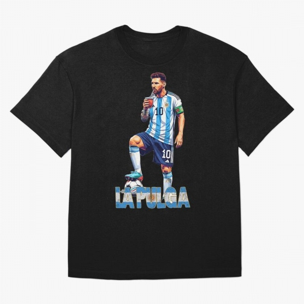 Argentina World Champs Messi Number Oversized T-Shirt Show Support during FIFA World Cup 2026 Spirit, Filled with Portugal, Messi, Football Passion, Legendary Performances, Festival Vibes and Supporter Community; Great for Watch Parties, Sports