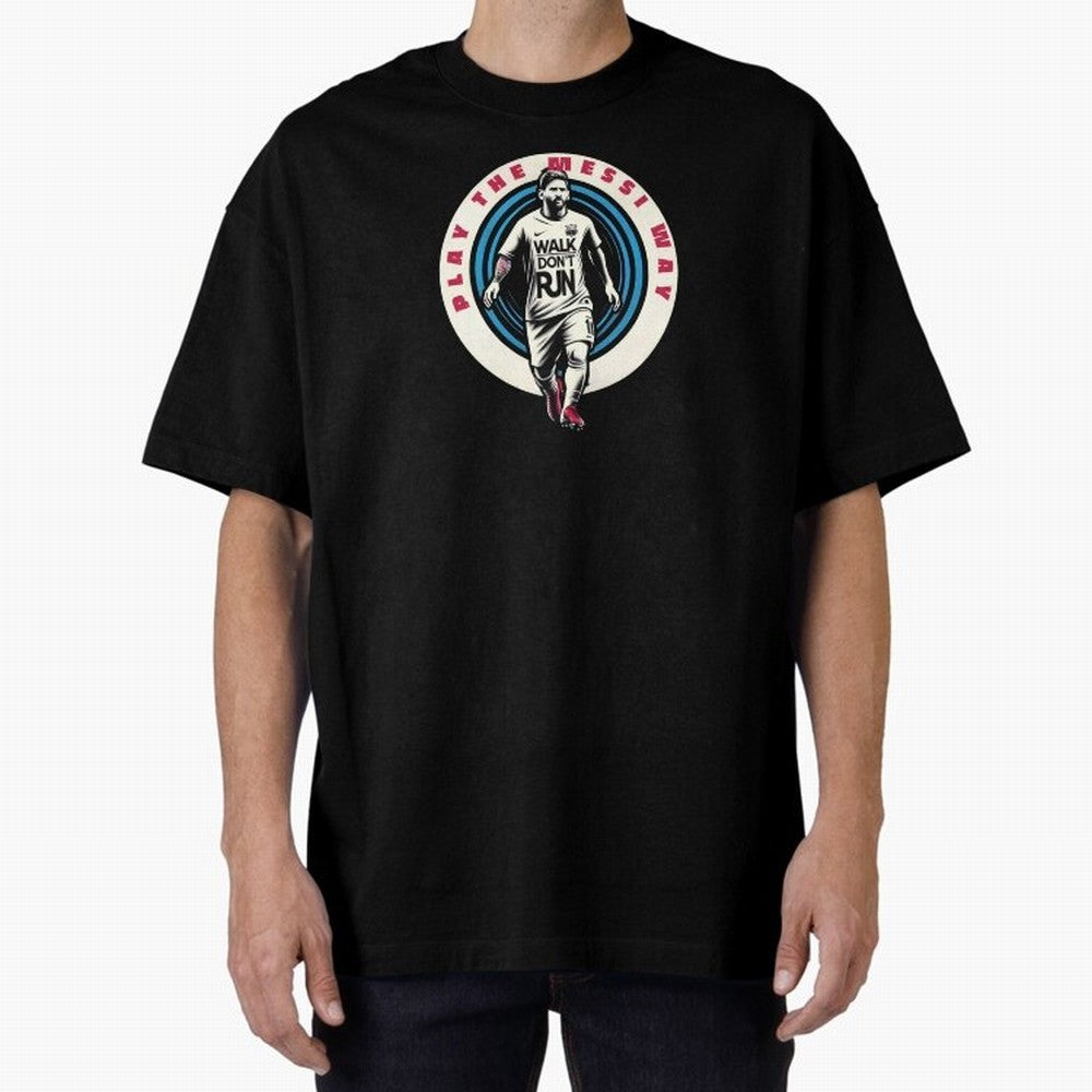Play the Messi Way Classic T-Shirt Celebrate National Team Dreams in FIFA World Cup 2026 Group Stage Spirit, Highlighting Argentina and Brazil, Cristiano Ronaldo, Championship Spirit, Famous Goals, Roaring Crowds and International Football Unity;