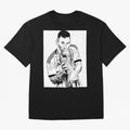 Lionel Messi white and black art Oversized T-Shirt Capture FIFA World Cup 2026 USA Canada Mexico Spirit, Filled with France and Portugal, Messi and Cristiano Ronaldo, Fan Favorite Moments, National Team Passion, Big Match Drama and Soccer History;