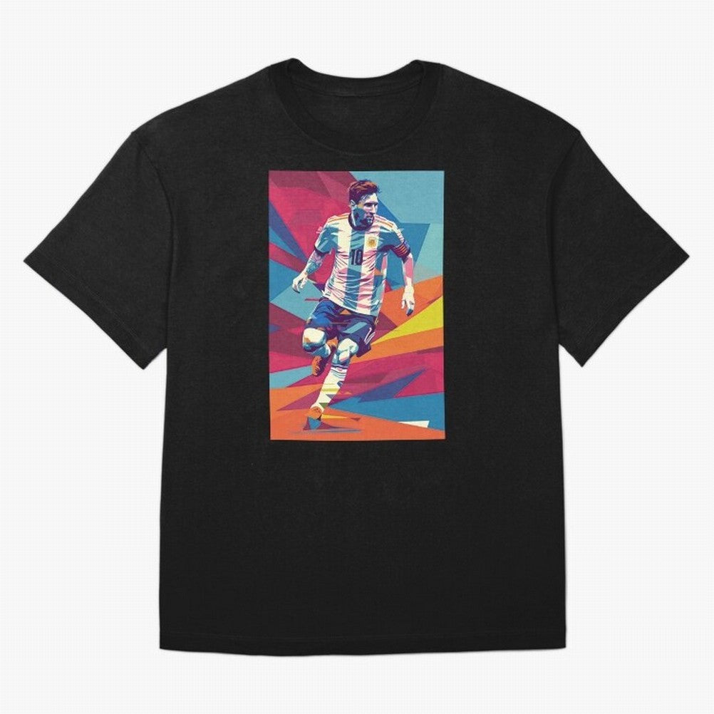 Messi in action Graphic poster design Classic T-Shirt Follow the Final Road of FIFA World Cup 2026 for Fans of Mbappe and Spain, Bringing Worldwide Fan Energy, Dramatic Goals, Stadium Lights and Championship Celebrations; Ideal for Fans Who Follow