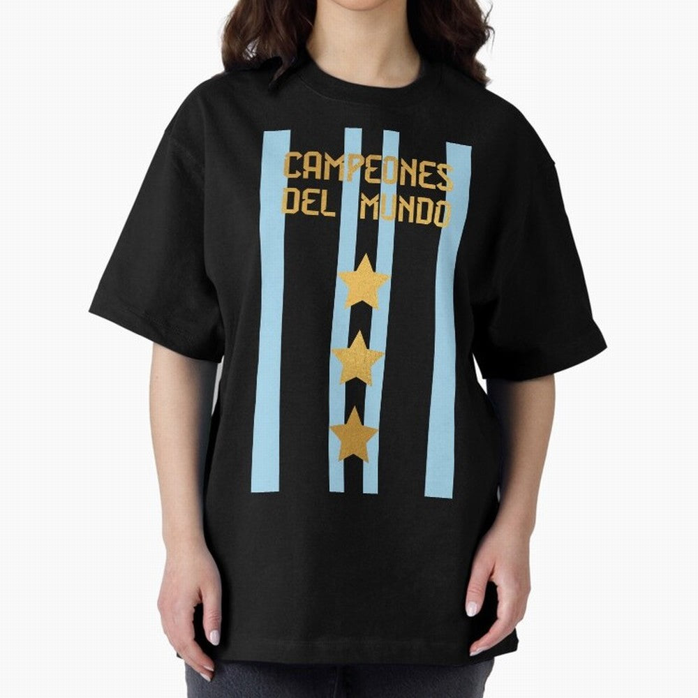 Argentina Jersey 3 Stars World Champions Classic T-Shirt Relive the Noise and Pride of the FIFA World Cup 2026 Journey through Messi, Neymar and Mbappe Highlights, England, France and Netherlands Pride, Vintage Soccer Flavor, Modern Football Stars,